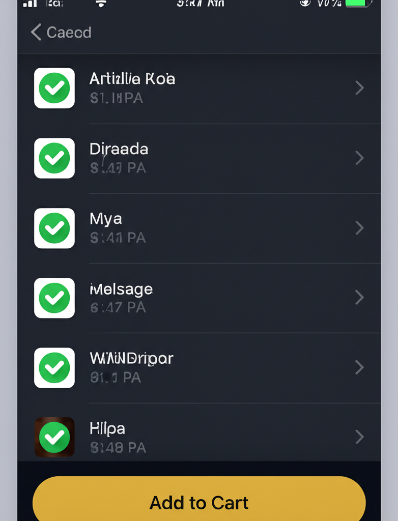 Checking items in real time
